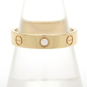 Cartier Mini Love Ring 18K Yellow Gold Diamond